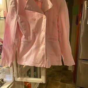 Pink corduroy blazer
